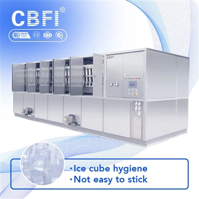 10 tonnas automātiskās ledus fabrikas kuba ledus mašīna ērta darbība